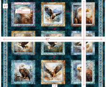 Load image into Gallery viewer, Skyward Eagle Picture Patches 32005-W panel measurements
