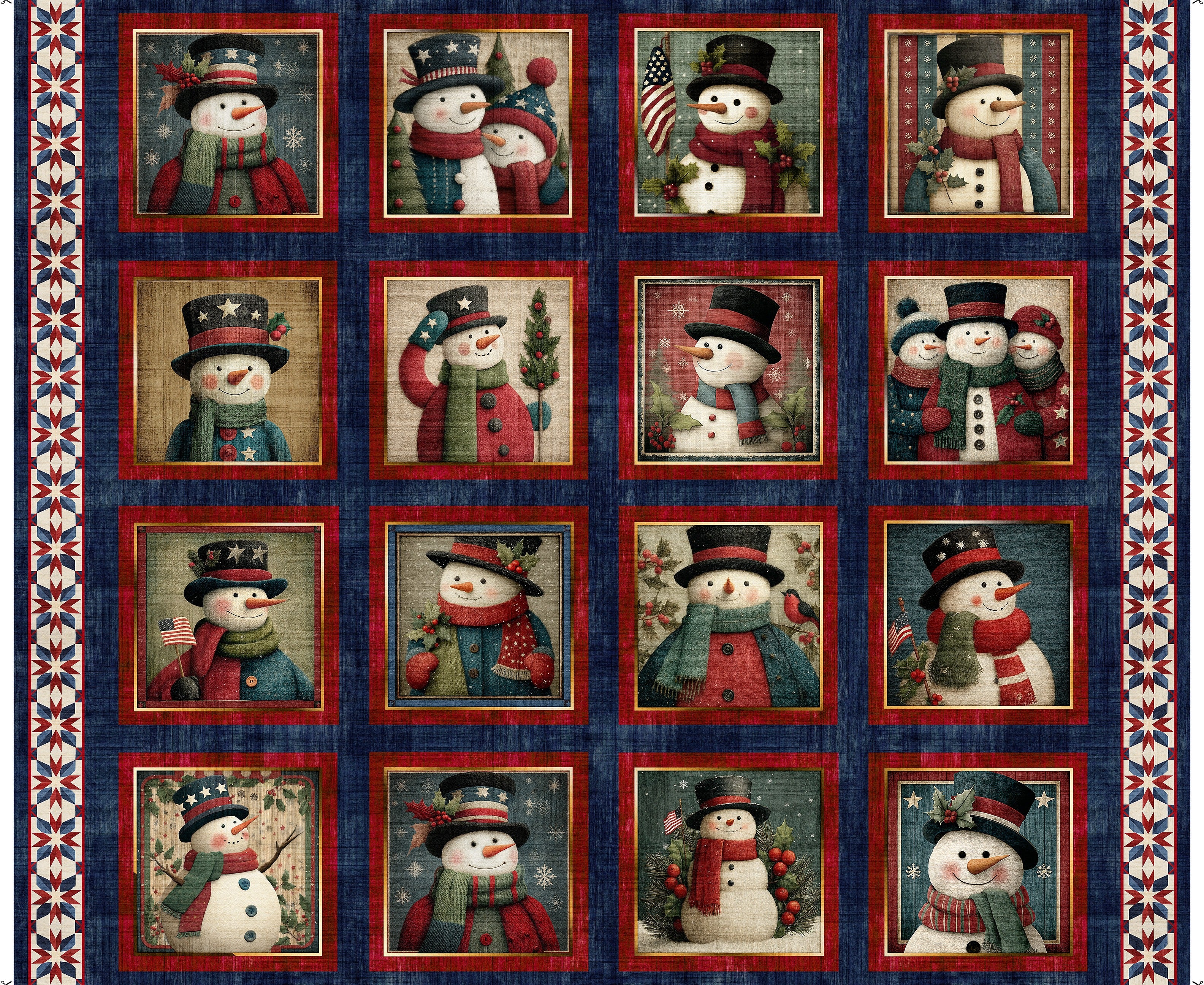 All American Snowman panel 32042-N