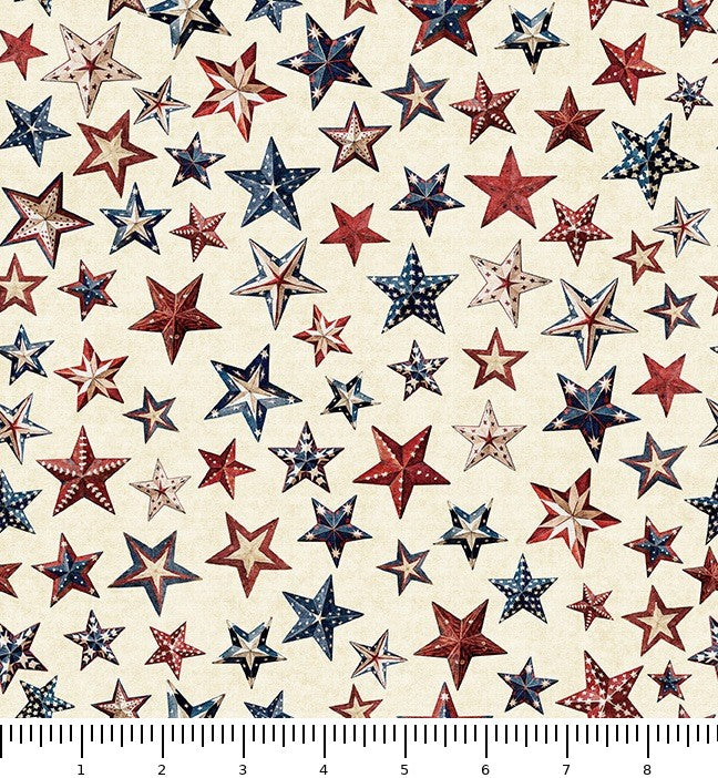 Fabric with scale ruler