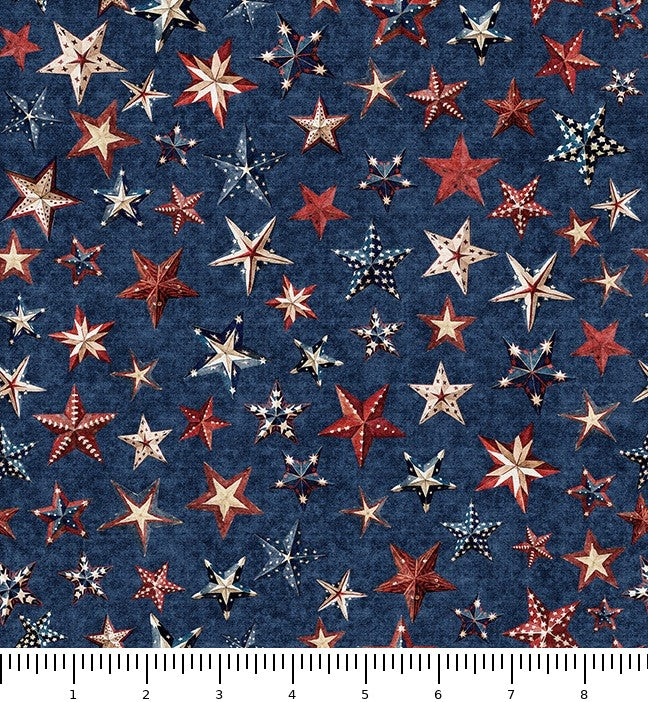 Fabric with scale ruler