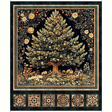 Cedar & Sage Tree Panel 32346-X