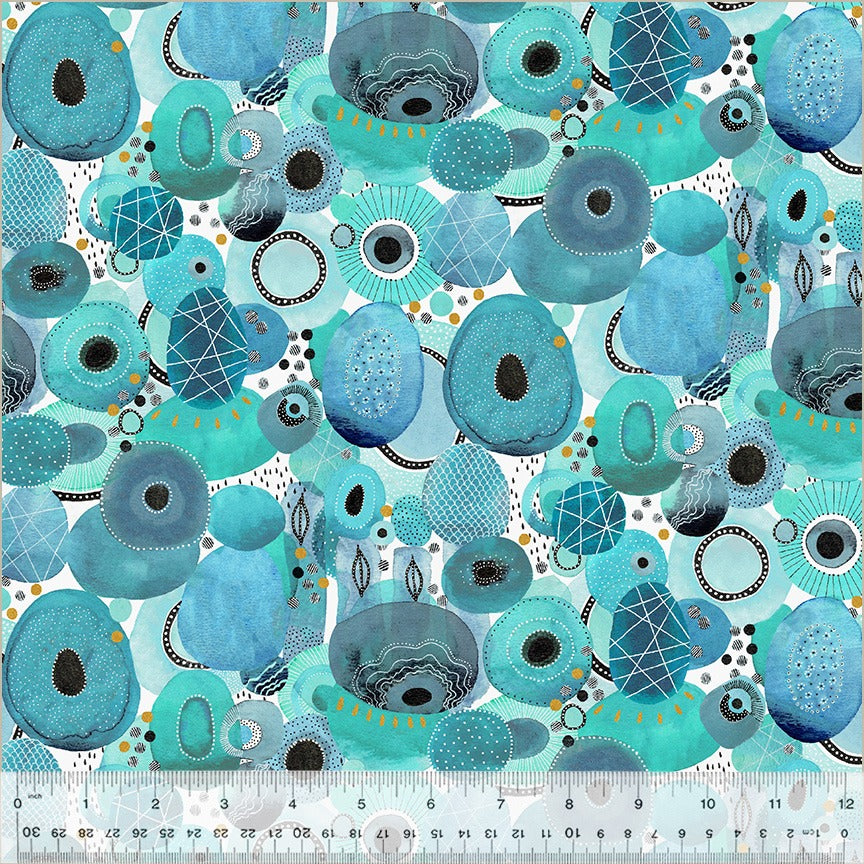 Ebb & Flow Genesis 54026DM-4 Turquoise with ruler for scale