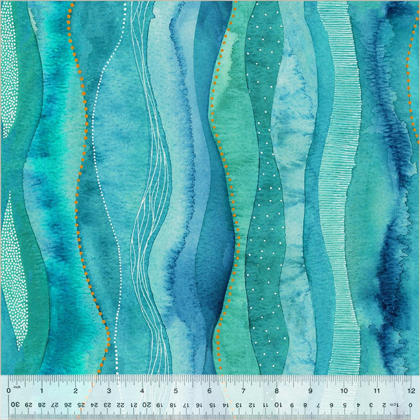 Ebb & Flow Cascade 54027DM-1 Aqua with ruler for scale