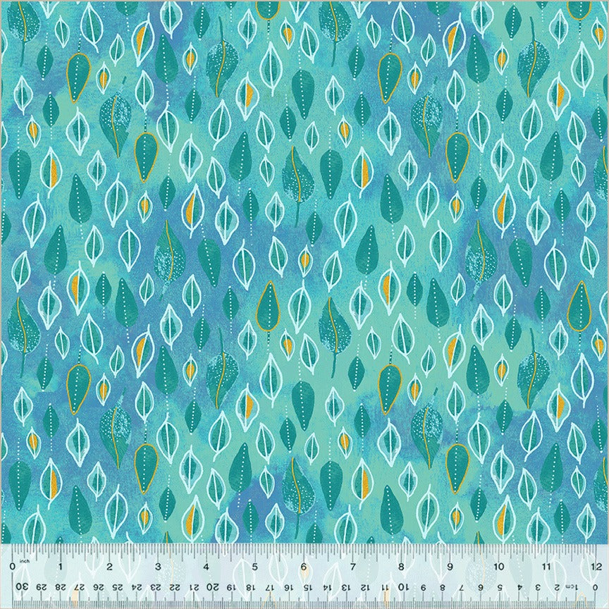 Ebb & Flow Trickle 54029DM-4 Turquoise with ruler for scale