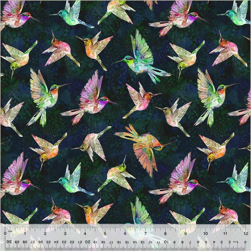 A Hummingbird's Charm Birds in Flight 54184-9 Nightfall with ruler for scale