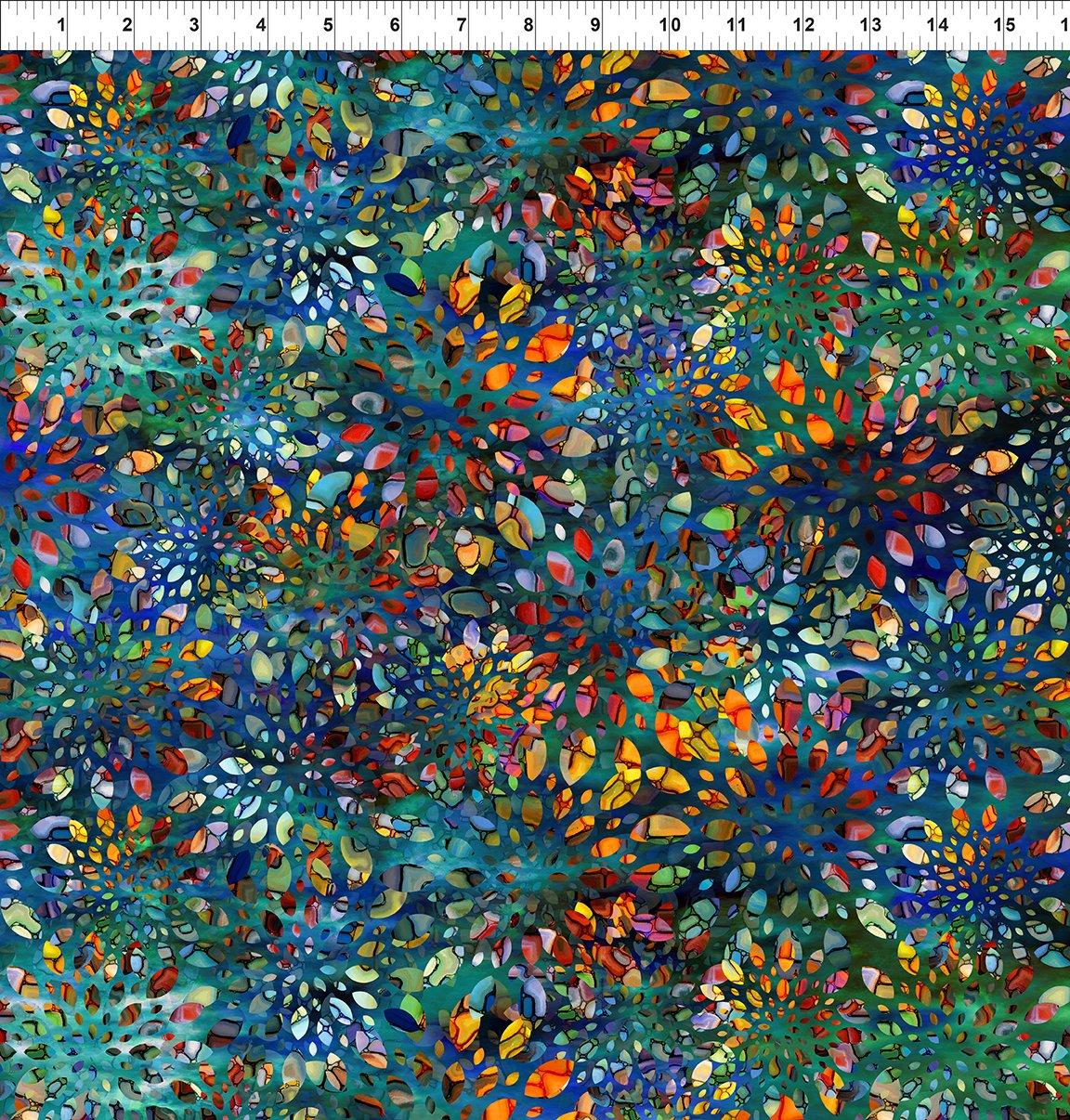 Dear Clara 8DCL-2 Blue Kaleidoscope