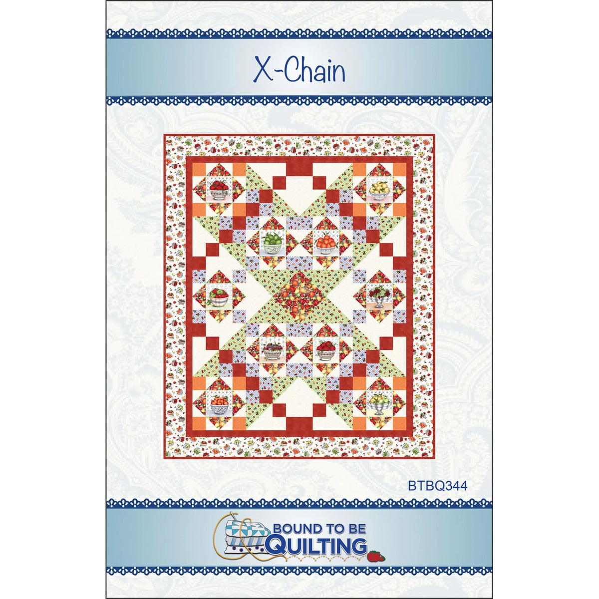 X-Chain quilt pattern front cover