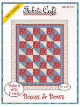 Load image into Gallery viewer, Fluttering Gardens Fabric Quilt Kit using Boxes &amp; Bows Pattern
