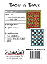 Load image into Gallery viewer, Fluttering Gardens Fabric Quilt Kit using Boxes &amp; Bows Pattern
