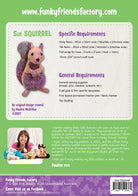 Sue the Squirrel pattern, back cover