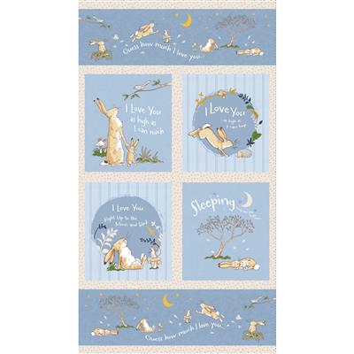 Guess How Much I Love You 2024 Panel Y4244-88 Denim