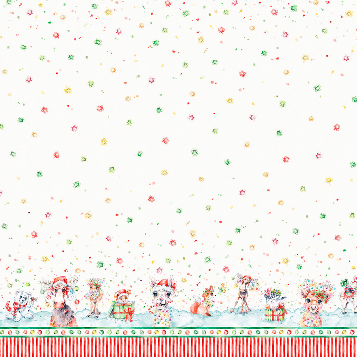 Little Darlings Christmas Character Double Border - 5375