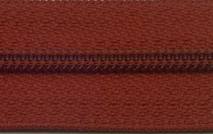 Rustic Red YKK #4.5 Nylon Coil Zipper