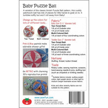 Load image into Gallery viewer, Baby Puzzle Ball Pattern
