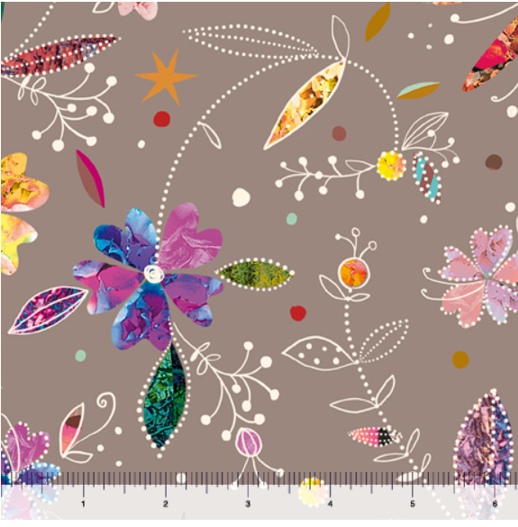 Prismatic Blooms Stylized Floral 29082-A