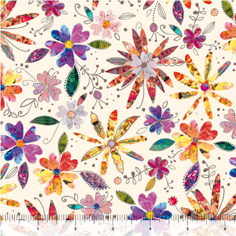 Prismatic Blooms Packed Floral 29083-E