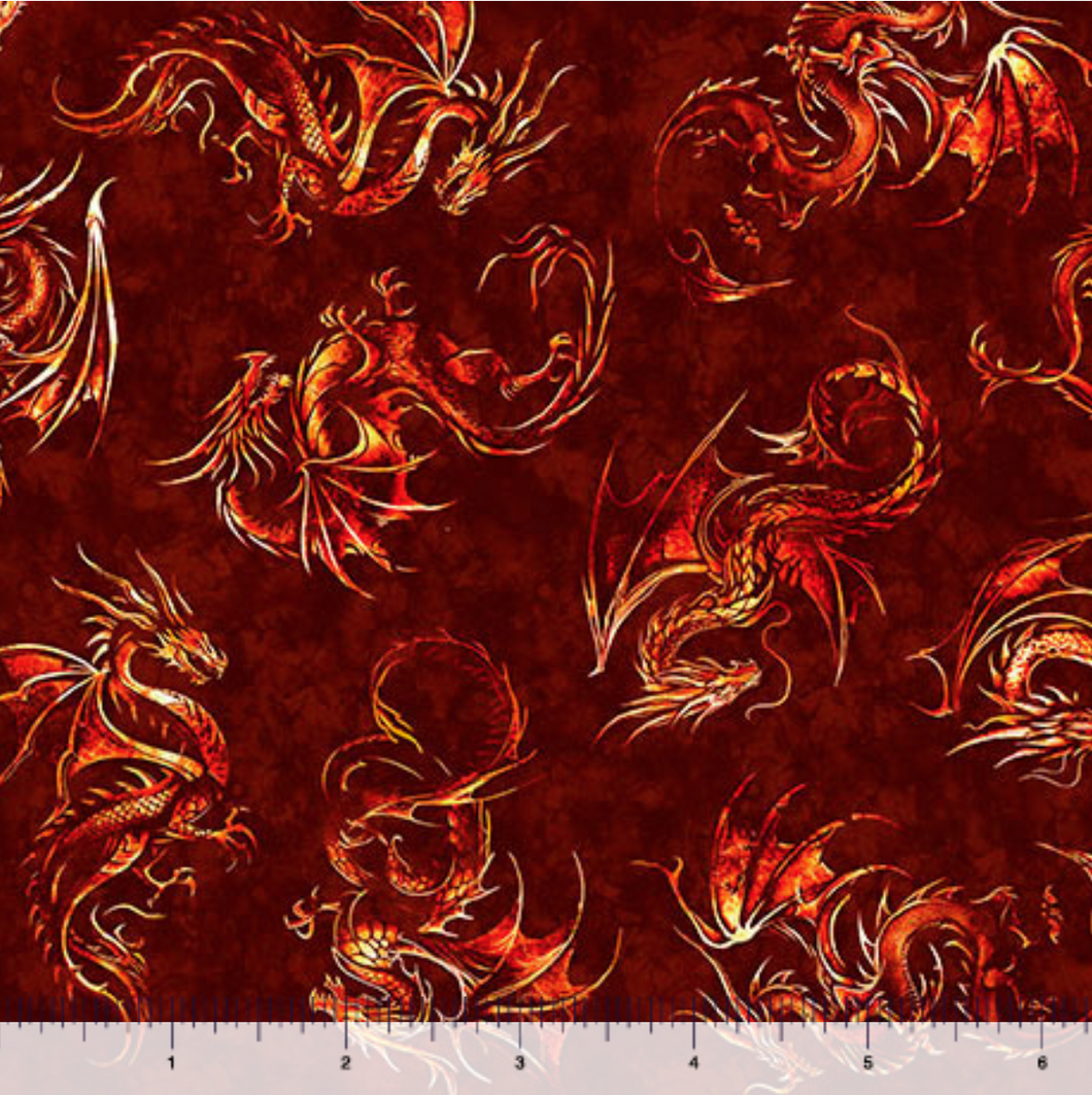 Dragon's Song Dragon Linocut 31154-R