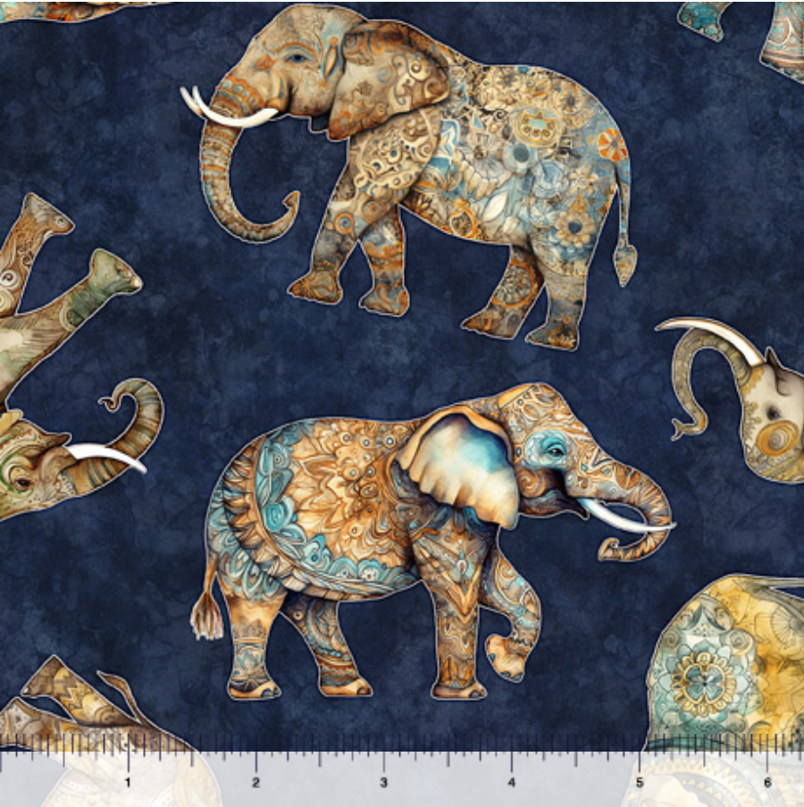 Kindred Spirits Tossed Elephants 30673-N