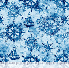 Load image into Gallery viewer, Ocean Blues Ship Wheels 30861-B

