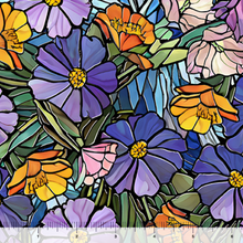 Load image into Gallery viewer, Sunlit Bears Stained Glass Floral 31562-X

