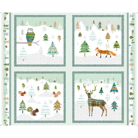 Woodland Winter Panel 28945-H