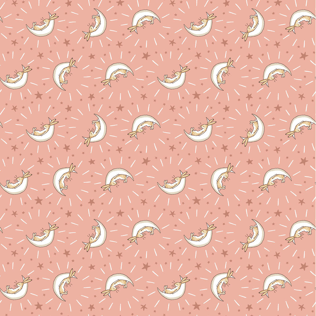 Guess How Much I Love You 2024 Flannel Y4253-39 Bunny Moons Coral
