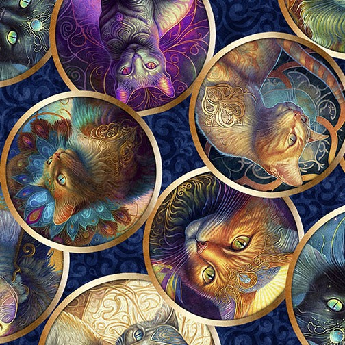 Feline Fantasia Cat Circles 31370-N