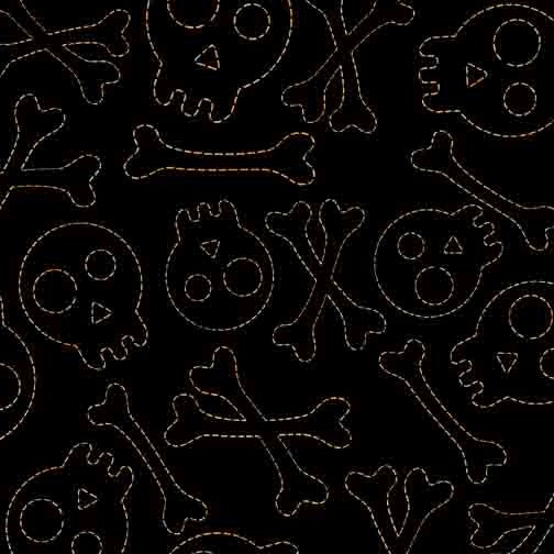 Creepin' It Real Stitched Skulls 30391-J