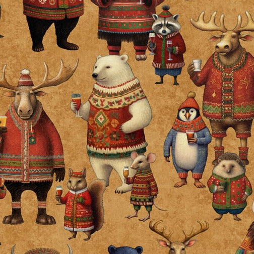 Christmas Party Animals - Party Animal Allover 30402-A