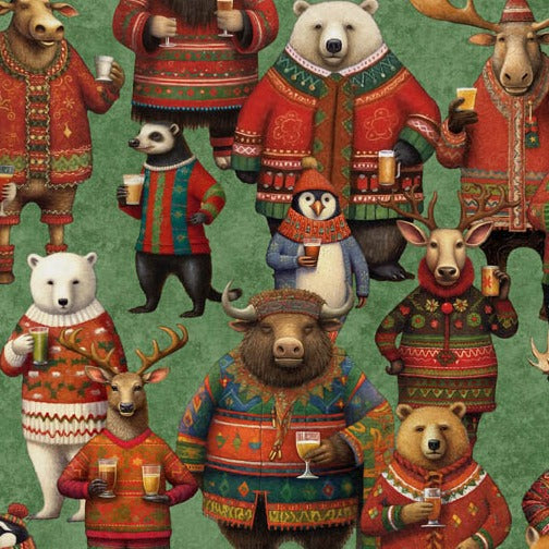 Christmas Party Animals - Party Animal Allover 30402-G