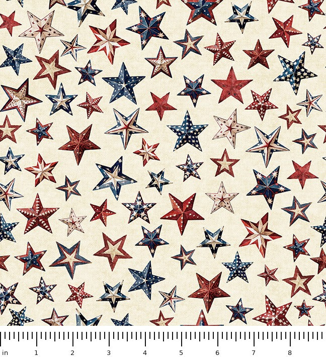 All American Snowman Stars 32046-E with ruler for scale