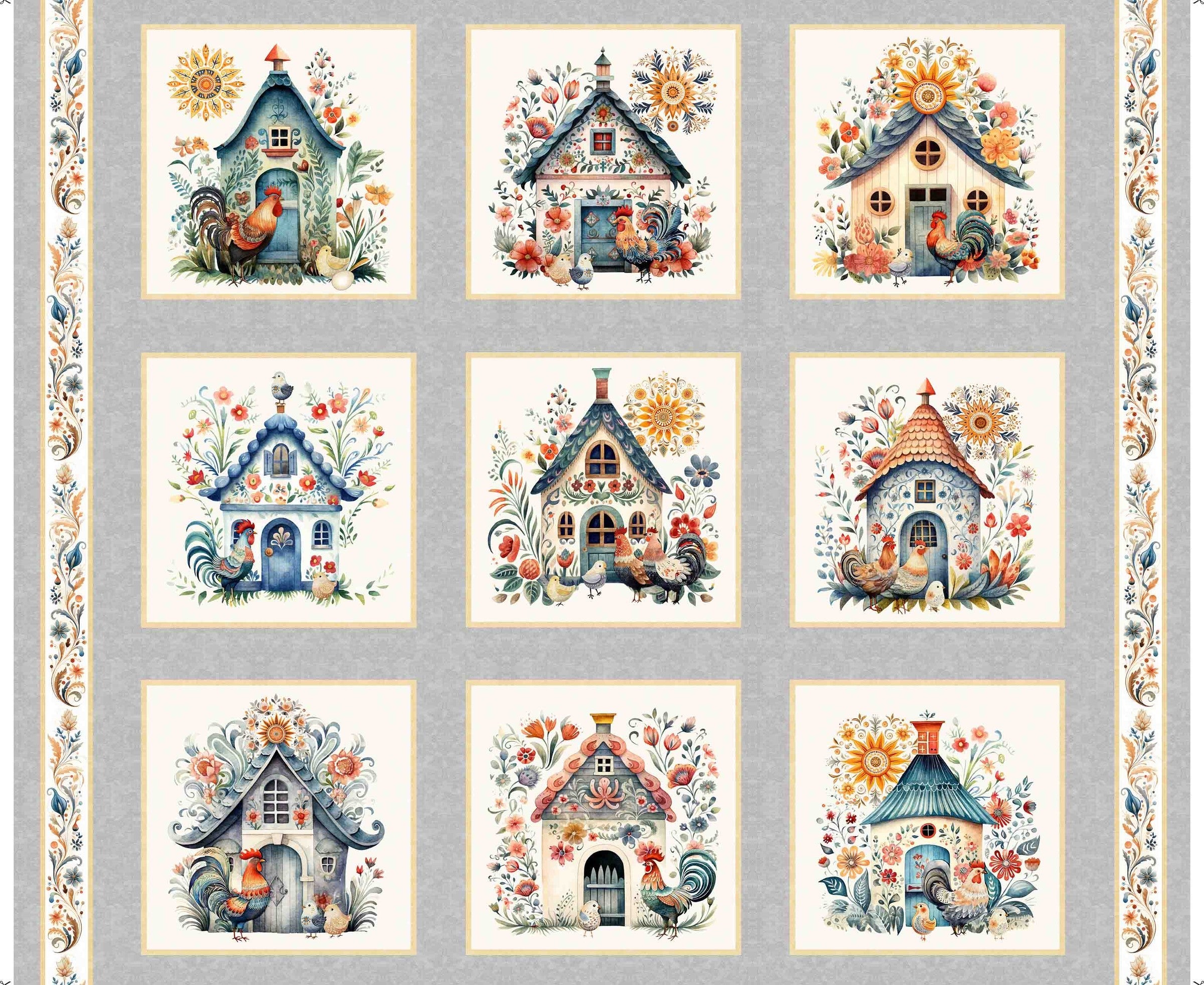 Poultry in Motion Chicken Coup Picture Patches 30841-K