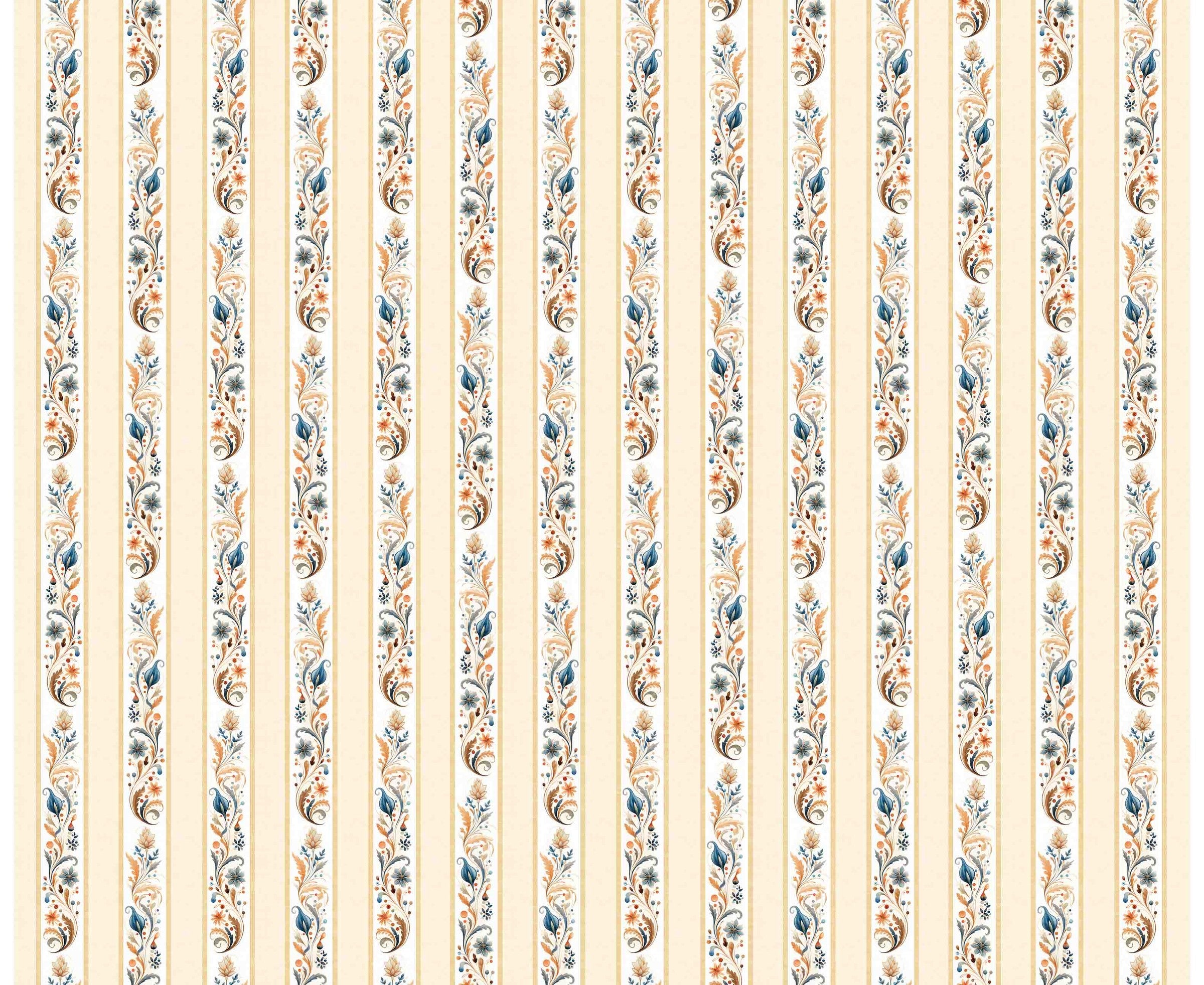 Poultry in Motion Floral Scroll Decorative Strip 30845-E