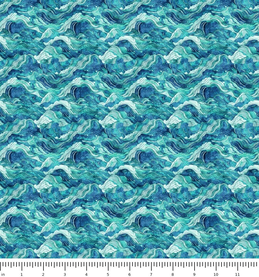Atlantis Ocean Waves 30695-Q with ruler for scale