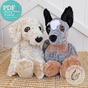 Keen K-9 Pudgy Plushie Soft Toy Sewing Pattern
