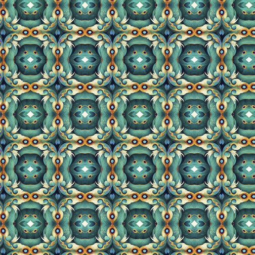 Resplendent Medallion Teal 30562-Q