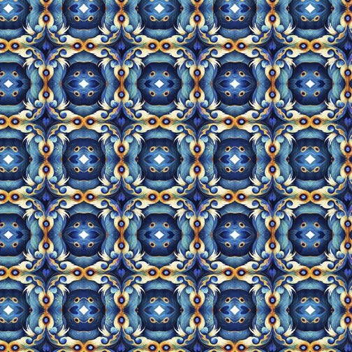 Resplendent Medallion Denim 30562-W