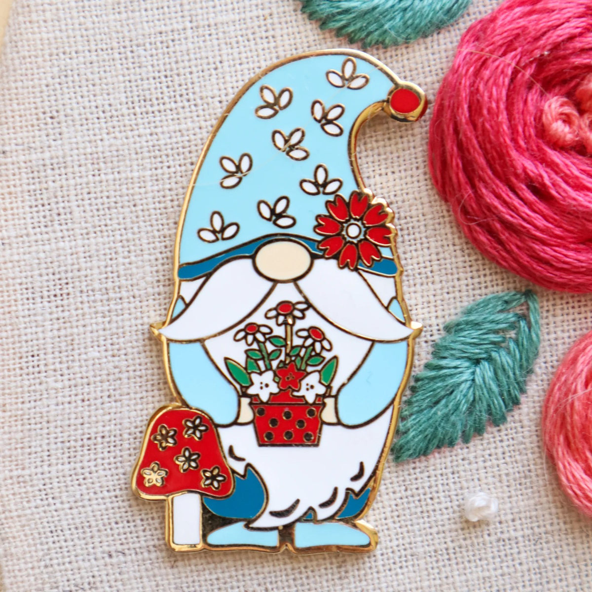 Spring Gnome Magnetic Needle Minder
