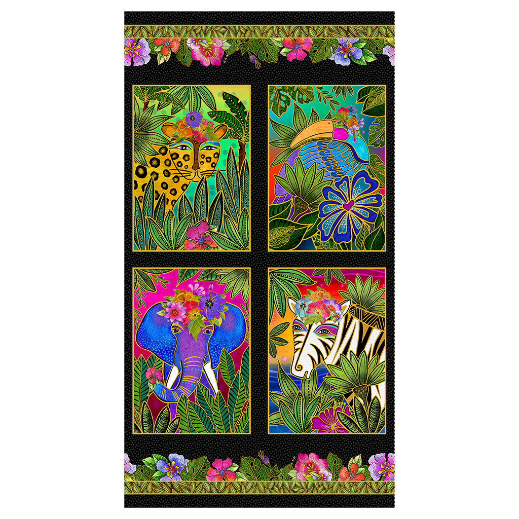 Laurel Burch Earth Song - 24" Panel -Y4016-3M