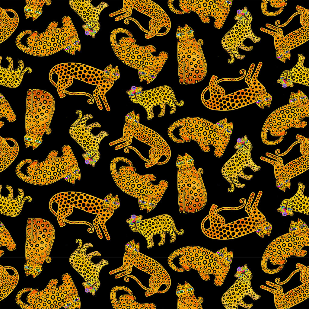 Laurel Burch Earth Song - Leopards  Y4022-3M