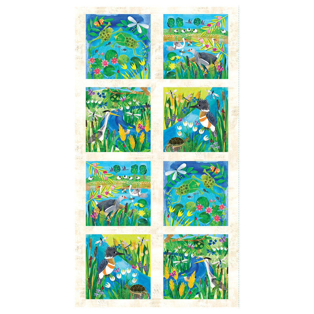 Summer Splash 24" Block Panel - CLTY4100-55