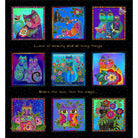 Laurel Burch Fantasticats - Block Panel - Y4339-3M