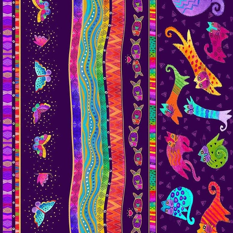 Laurel Burch Fantasticats - Stripe Y4340-28M