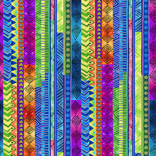 Load image into Gallery viewer, Laurel Burch Basic Stripe - Multi Color Y3220-55
