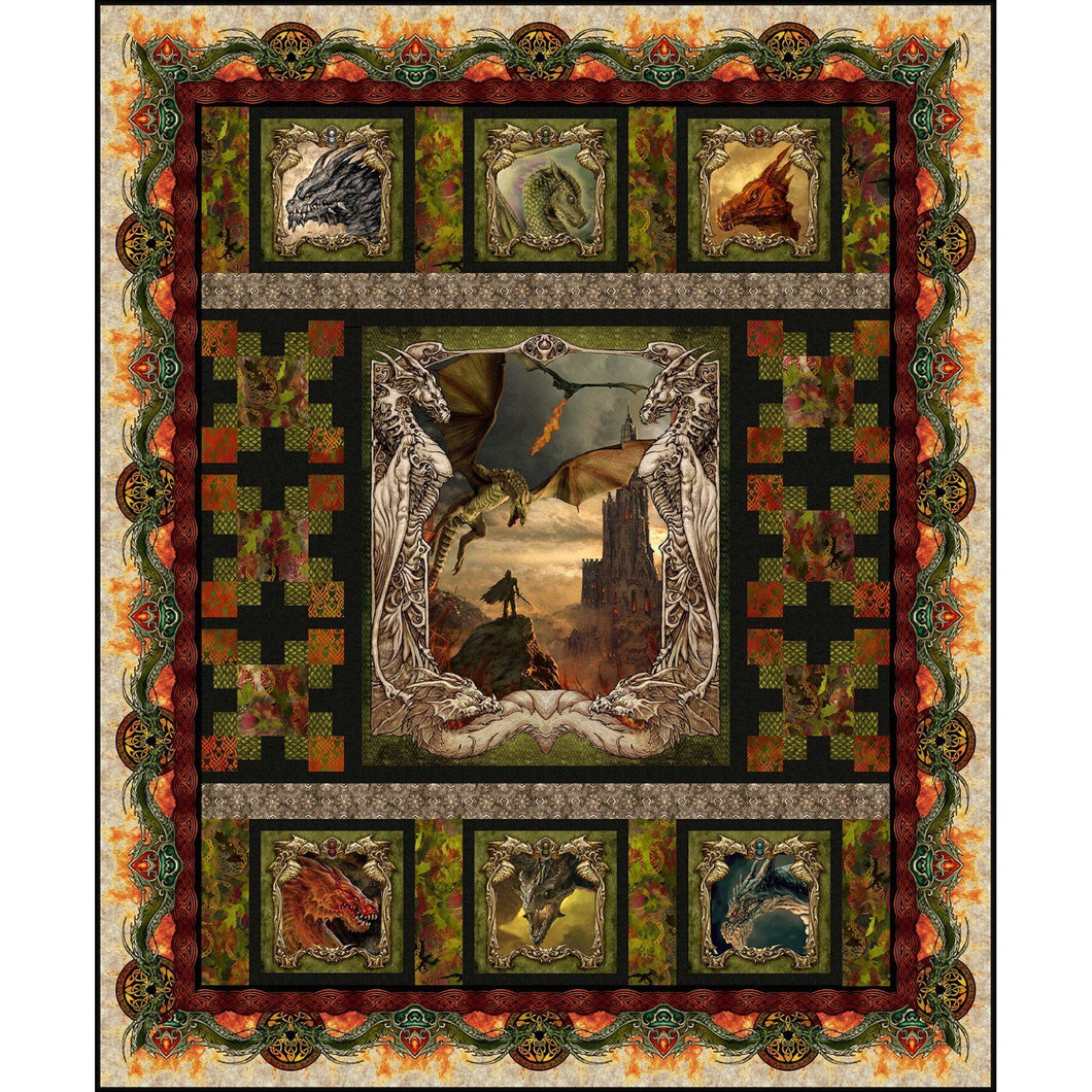 Dragons - The Ancients Quilt Kit 76.5