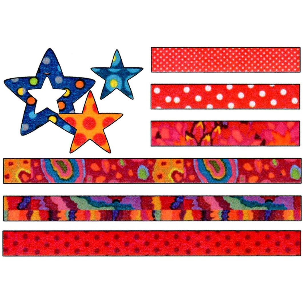 Applique Elementz Red, White and Blue