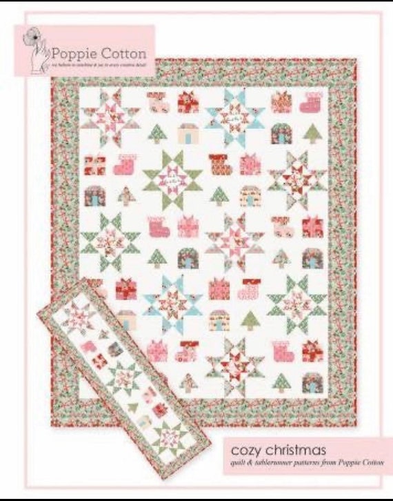 Cozy Christmas quilt & tablerunner patterns form Poppie Cotton