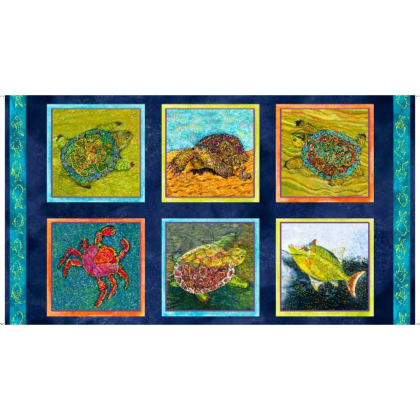 Mosaic Turtles Panels 29087-N