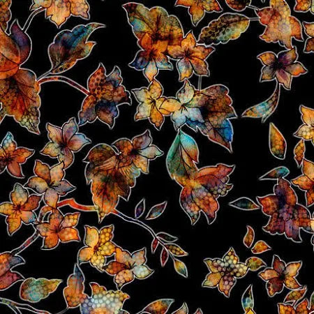 Periwinkle Floral & Leaf Branches 28630-J